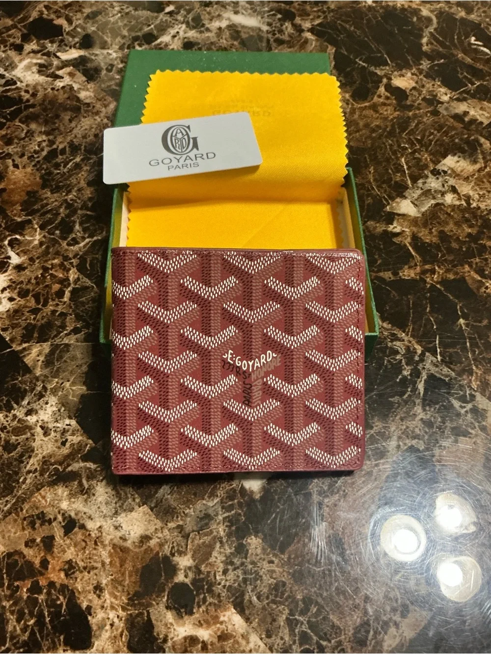 Goyard Red Leather Wallet